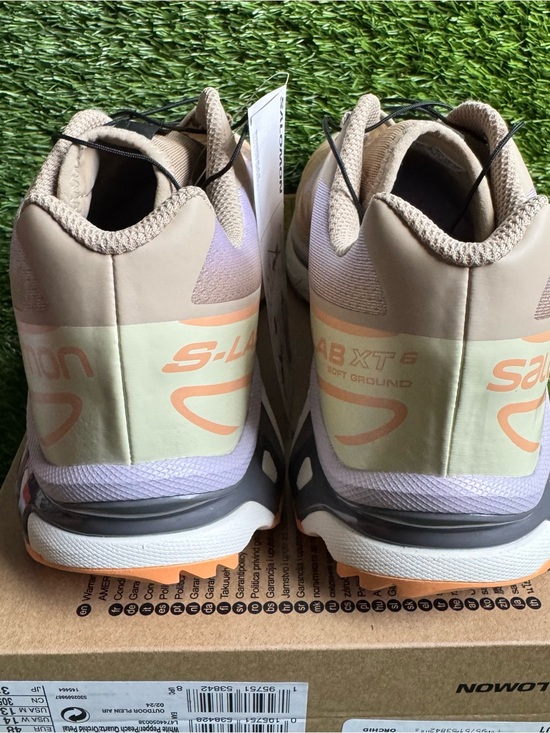 13 - Salomon XT-6 Shoes Sneakers New Hiking Walking Skyline Pepper Peach Orchid
